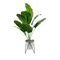 Natural artificial plants with metal white pot stand for home indoor gardening decoration