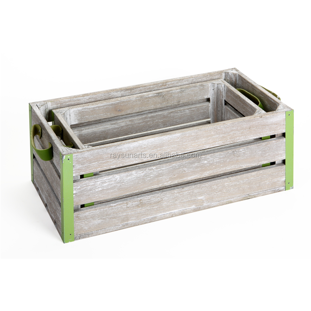 Garden Wooden Storage Basket