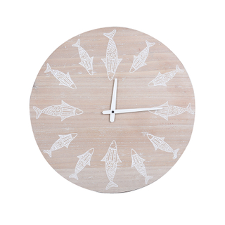 Ocean wood clock