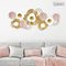 metal wall art home decor pink decoration for living room