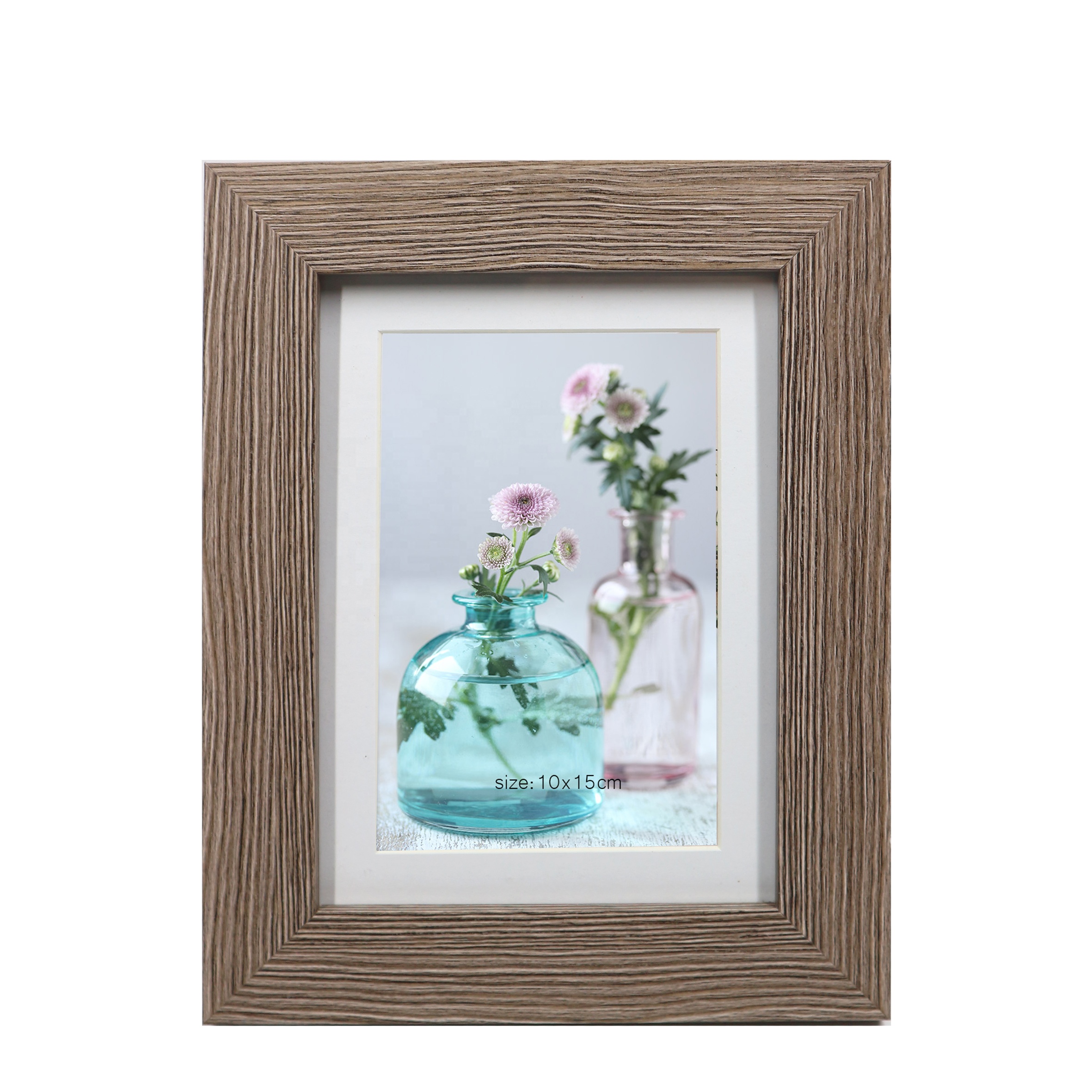 Wooden wholesale photo frame natural color for Home Decor 4x6 inch
