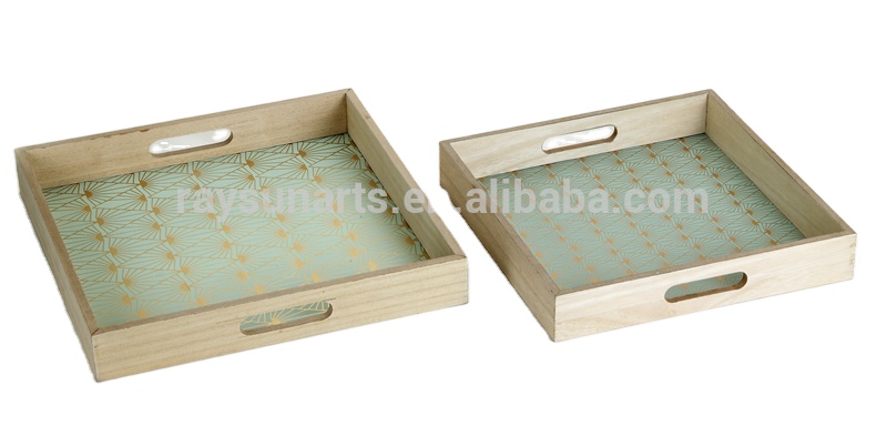 Storage wooden Serving Platters decorative Trays for home decor