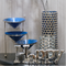 blue indoor decorative glass flower vases accent decor for home decor