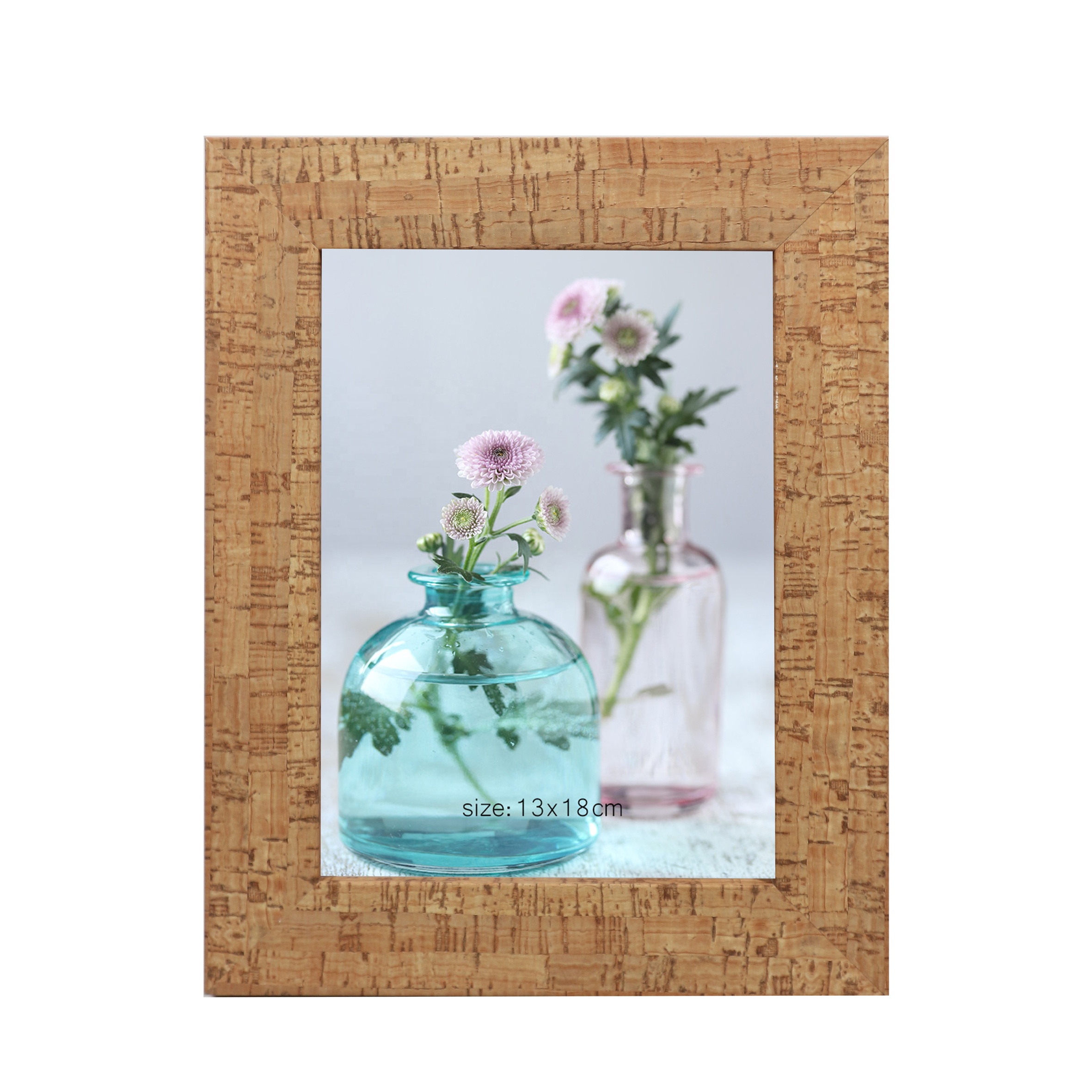 Wooden wholesale photo frame natural color for Home Decor 5x7 inch
