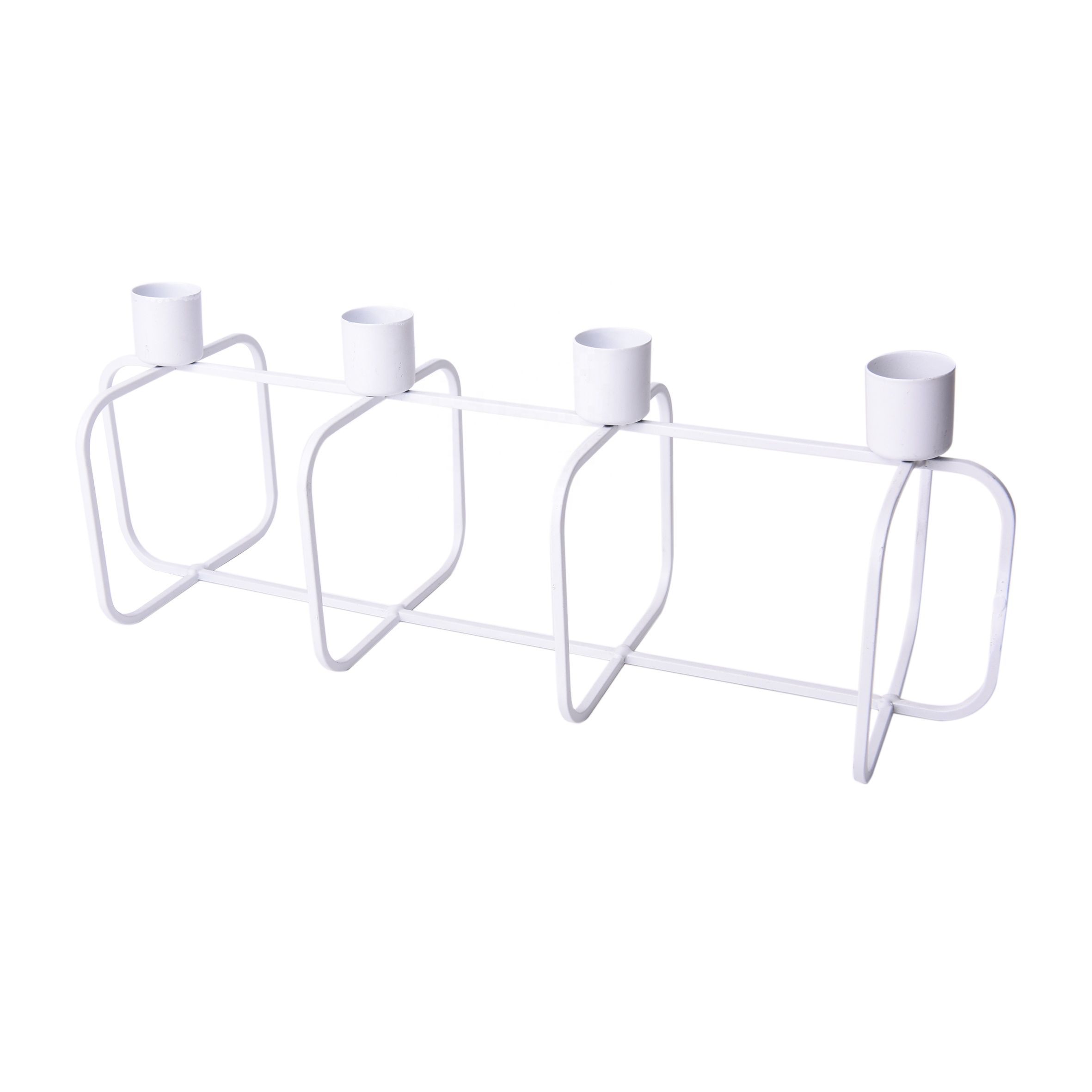 Metal wedding candle holders white candlestick holder