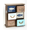 Sea Style 6 drawers wooden desktop organizer storage cabinet